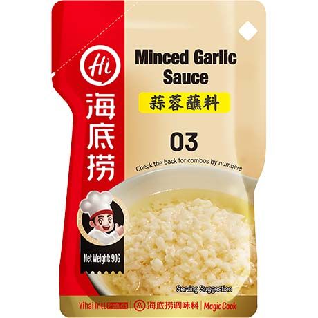 HAIDILAO Knoblauchsoße aus gehacktem Knoblauch 90g - Panda-Panda Asia Shop by JEN