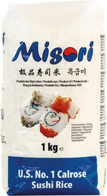 MISORI Calrose Reis / Sushi Reis 1kg - Panda-Panda Asia Shop by JEN