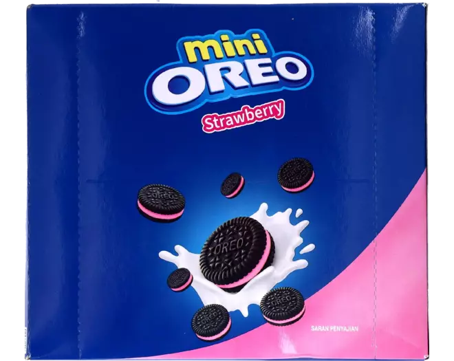 OREO Mini-Schokoladen-Sandwich-Kekse – Erdbeergeschmack 200g