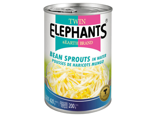 TWIN ELEPHANTS Mungbohnensprossen in Wasser 420g - Panda-Panda Asia Shop by JEN