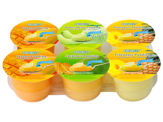 COCON Obstpudding Nata de Coco mit Würfel 0.71kg - Panda-Panda Asia Shop by JEN