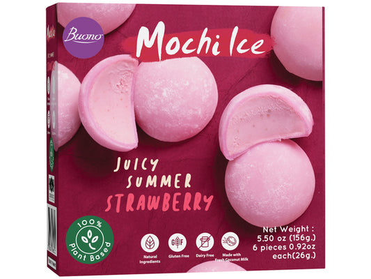 BUONO Mochi Eis Erdbeer 156g - Panda-Panda Asia Shop by JEN