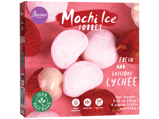 BUONO Mochi Eis Sorbet Litschi 156g - Panda-Panda Asia Shop by JEN