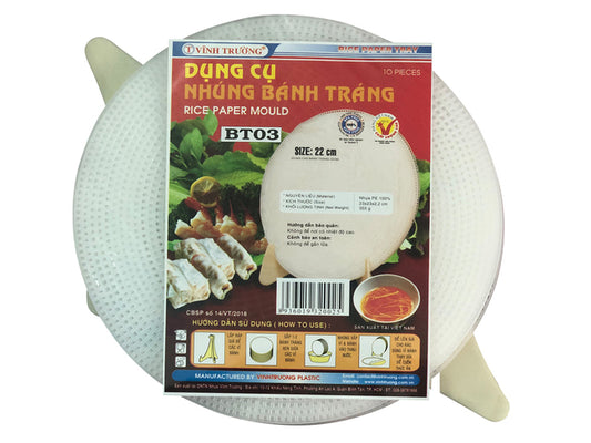 VINH TRUONG Siebenmatten-Set für Reispapier Ø 22 cm - Panda-Panda Asia Shop by JEN