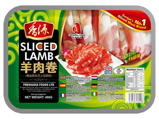 FRESH ASIA Geschnittenes Lammfleisch 400g - Panda-Panda Asia Shop by JEN