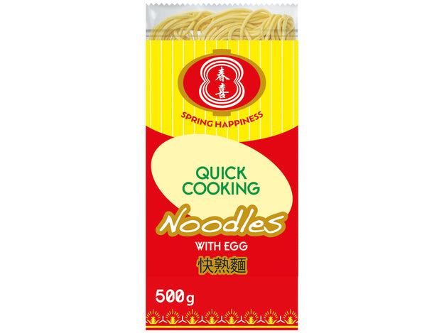 SPRING HAPPINESS Schnellkochnudeln mit Ei 500g - Panda-Panda Asia Shop by JEN
