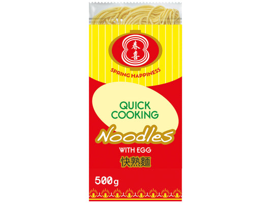 SPRING HAPPINESS Schnellkochnudeln mit Ei 500g - Panda-Panda Asia Shop by JEN