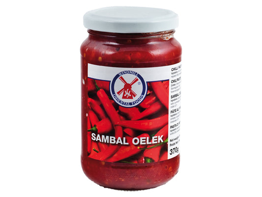 WINDMILL OR. FOODS Chilipaste / Sambal Oelek 0,37kg - Panda-Panda Asia Shop by JEN