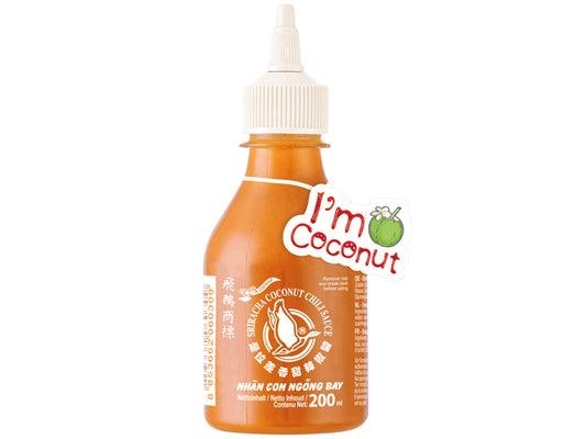FLYING GOOSE Chilisauce, Sriracha Kokosnuss 200ml - Panda-Panda Asia Shop by JEN