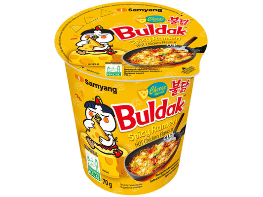 SAMYANG Buldak - Instant-Nudeln Scharfes Huhn Käse Becher 80g - Panda-Panda Asia Shop by JEN