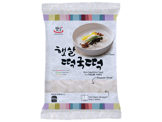 MATAMUN Reiskuchen Scheiben (Tteokguk Tteok) 0.6kg - Panda-Panda Asia Shop by JEN