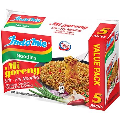 INDOMIE Instantnudeln Mi Goreng 5er-Pack 400g - Panda-Panda Asia Shop by JEN