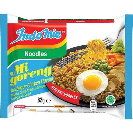 INDOMIE Inst. Nudeln Mi Goreng Barbeque Hühne 80g - Panda-Panda Asia Shop by JEN
