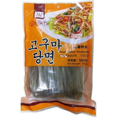 JING YI GEN Süßkartoffelnudeln Koreanisch Breit 500g - Panda-Panda Asia Shop by JEN
