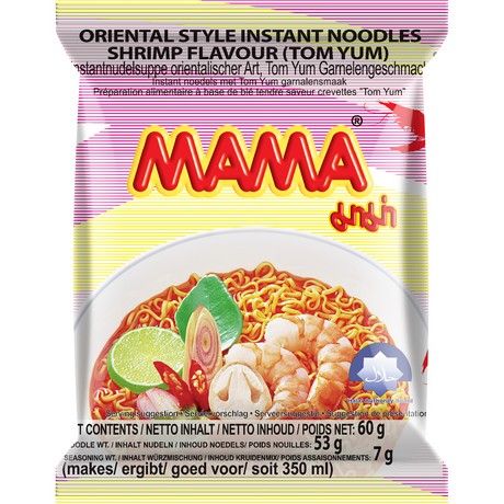 MAMA Instant Nudeln Tom Yum Garnelen 53g - Panda-Panda Asia Shop by JEN
