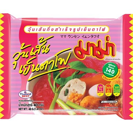 MAMA Instantbohnennudeln Yen Ta Fo 40g - Panda-Panda Asia Shop by JEN