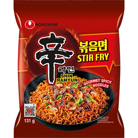 NONGSHIM Instantnudeln, Shin Ramyun Stir Fry, scharf 131g - Panda-Panda Asia Shop by JEN