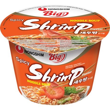 NONGSHIM Instantnudeln Garnelen Spicy Schüssel 115g - Panda-Panda Asia Shop by JEN