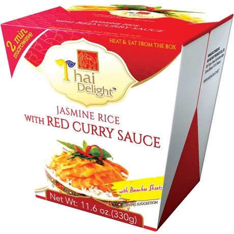 THAI DELIGHT Jasminreis mit Roter Currysoße 330g - Panda-Panda Asia Shop by JEN