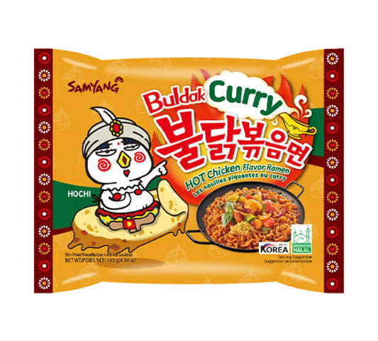 SAMYANG Buldak - Instant Nudeln Scharfes Huhn Curry 140g - Panda-Panda Asia Shop by JEN