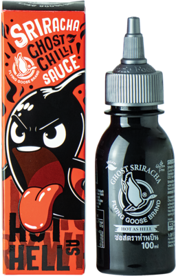 FLYING GOOSE Chilisauce, Sriracha Ghost 100g - Panda-Panda Asia Shop by JEN
