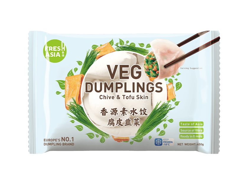 FRESH ASIA Dumblings Schnittlauch & Tofu 450g - Panda-Panda Asia Shop by JEN