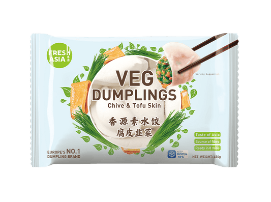 FRESH ASIA Dumblings Schnittlauch & Tofu 450g - Panda-Panda Asia Shop by JEN