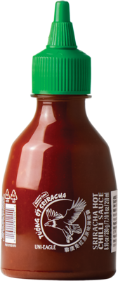 UNI-EAGLE Chilisauce, Sriracha, scharf, MSG free, Glutamat frei 200ml - Panda-Panda Asia Shop by JEN