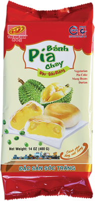 TANHUEVIEN Durian Kuchen grüne Bohne (Banh Pia) 400g - Panda-Panda Asia Shop by JEN