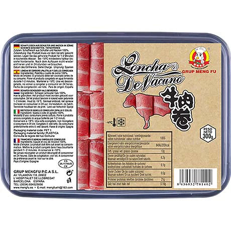 MENG FU Schweinefleisch Scheiben 300g