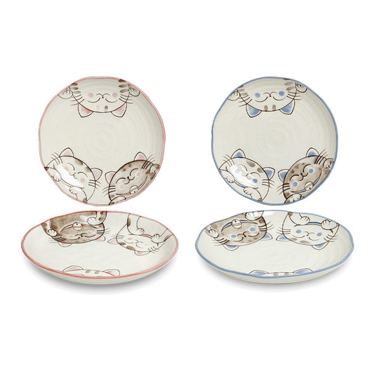 LTP Drei Katzen Teller 19,5cm - Panda-Panda Asia Shop by JEN