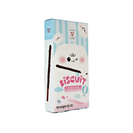 TOKIMEKI Tokimeki Biscuit Stick Popping Candy 40g - Panda-Panda Asia Shop by JEN