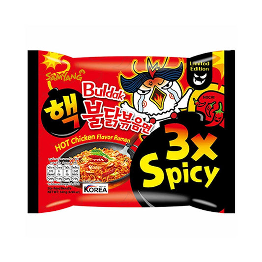 SAMYANG Buldak - Instant Nudeln Extra Extra Scharfes Huhn (3x Spicy) 140g - Panda-Panda Asia Shop by JEN
