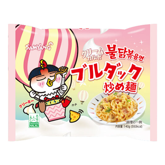 SAMYANG JP Buldak - Instant Nudeln Scharfes Huhn Creme Carbonara Japan 140g - Panda-Panda Asia Shop by JEN