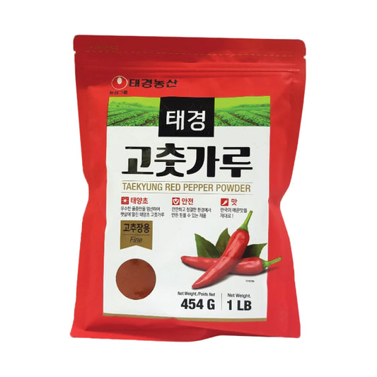 TAEKYUNG Chilipulver Fein Rot Taekyung 454g - Panda-Panda Asia Shop by JEN