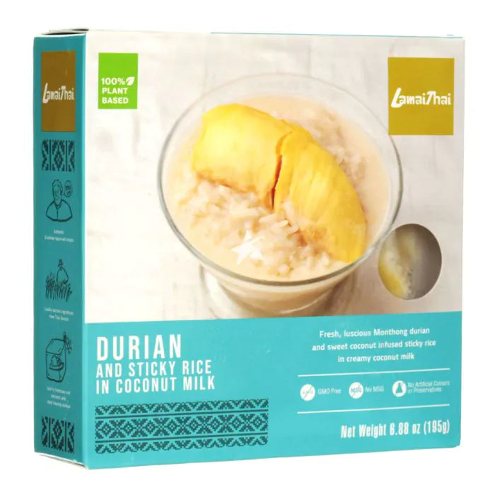 LAMAI THAI Durian mit Kokos-Klebreis 195g - Panda-Panda Asia Shop by JEN