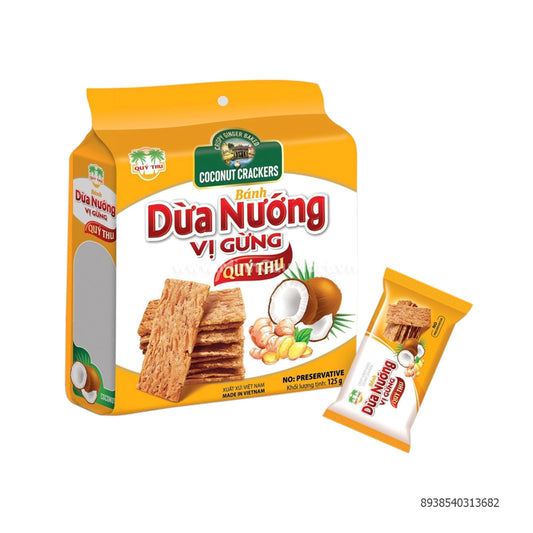 JASMINE Kokosnuss Cracker Ingwer Geschmack 125g - Panda-Panda Asia Shop by JEN
