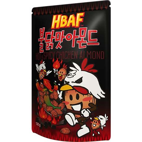 HBAF Mandel mit Hühnchengeschmack Hot & Spicy 120g - Panda-Panda Asia Shop by JEN
