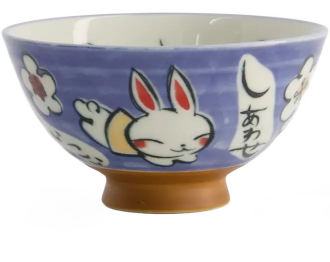 TOKYO DESIGN STUDIO Kawaii Schüssel, Reishase Blau (300 ml)