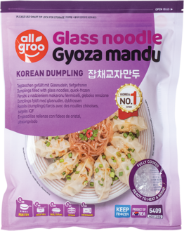 ALLGROO Dumpling mit Glassnudel Mandu 0.54kg - Panda-Panda Asia Shop by JEN