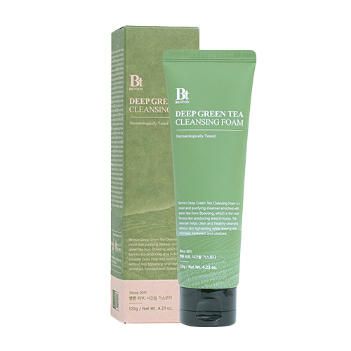 Benton Deep Green Tea Cleansing Foam 100ml - Panda-Panda Asia Shop by JEN