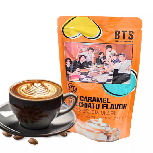 HY BTS Iced Caramel Macchiato Kaffee 230ml - Panda-Panda Asia Shop by JEN