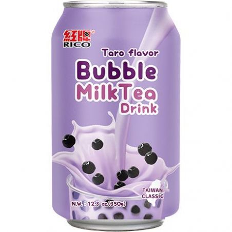 RICO Bubble Milk Tea-Getränk Taro 340ml - Panda-Panda Asia Shop by JEN