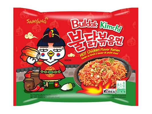 SAMYANG Buldak - Instant-Nudeln Scharfes Huhn Kimchi 135g - Panda-Panda Asia Shop by JEN