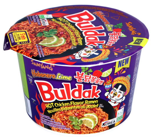 SAMYANG Buldak - Instant Nudeln Scharfes Huhn Habanero Limette Becher 200g - Panda-Panda Asia Shop by JEN