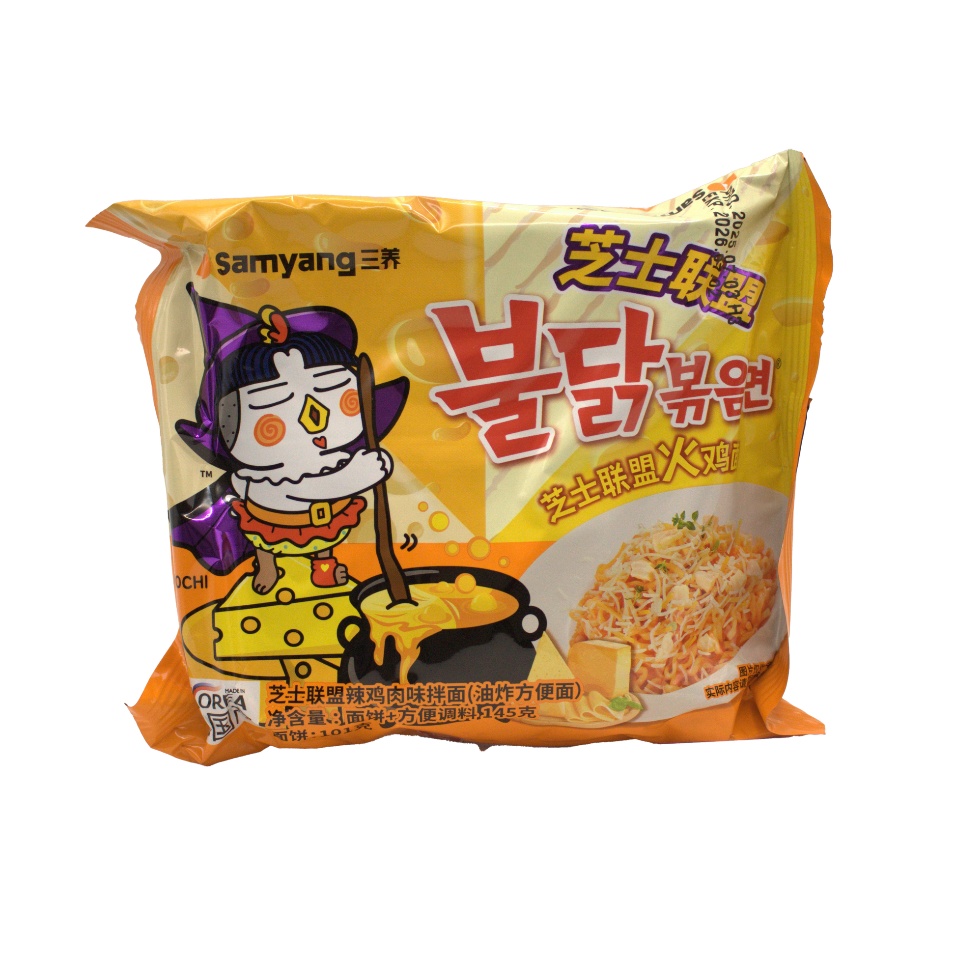 SAMYANG Buldak - Instant Nudeln Scharfes Huhn 4 Käse 145g