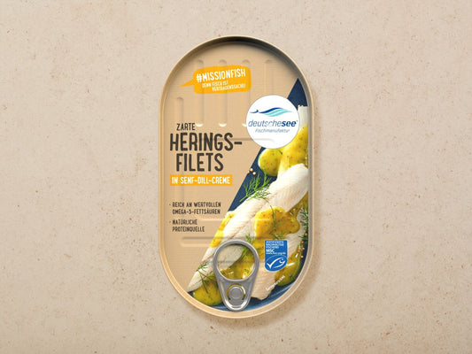 DEUTSCHE SEE Heringsfilets in Senf-Dillcreme 200g - Panda-Panda Asia Shop by JEN
