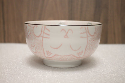 TOKYO DESIGN STUDIO Kawaii Schüssel, Reiskatze Rosa (400 ml)