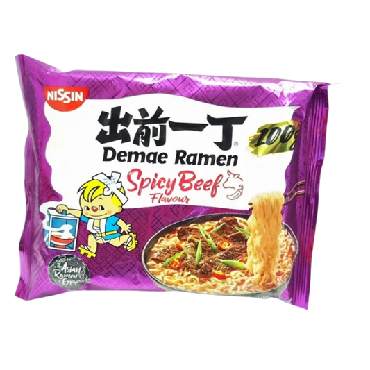 NISSIN Demae Ramen Spicy Beef 100g - Panda-Panda Asia Shop by JEN