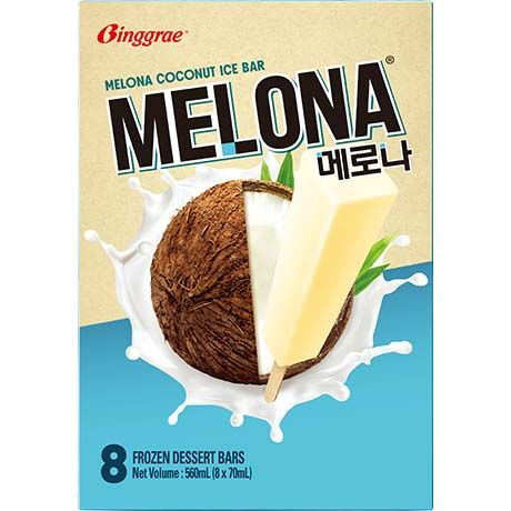 BINGGRAE Melona Kokoseis am Stiel 0.56kg - Panda-Panda Asia Shop by JEN